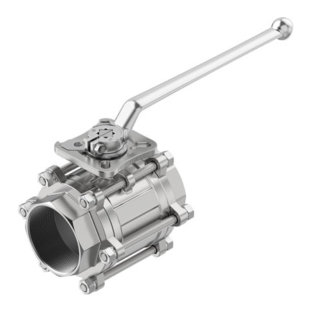 Festo Ball Valve VZBE-3-WA-63-T-2-F0710-M-V15V15 VZBE-3-WA-63-T-2-F0710-M-V15V15